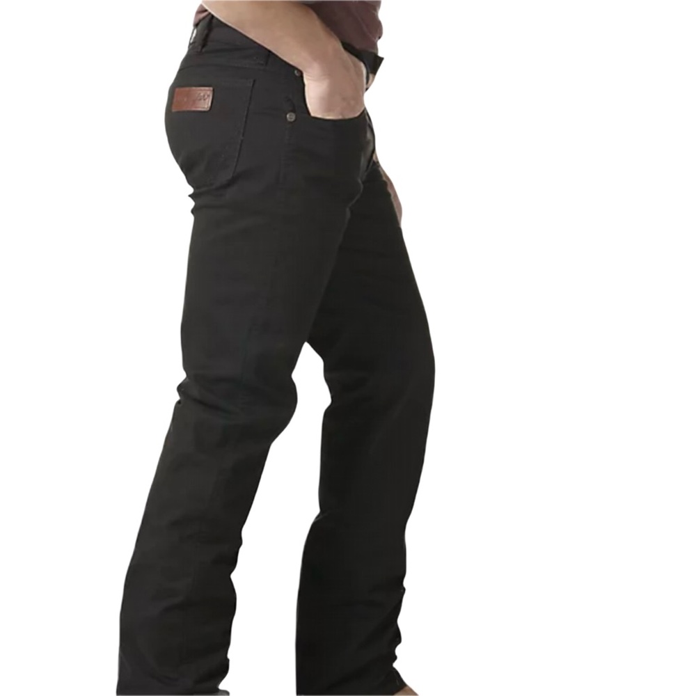 Wrangler Retro Slim Straight Leg Black Jeans